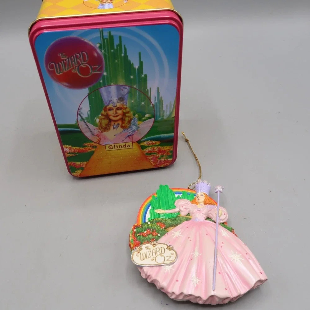 The Wizard of Oz Glinda Hanging Ornament Magnet Music Box Company in Tin